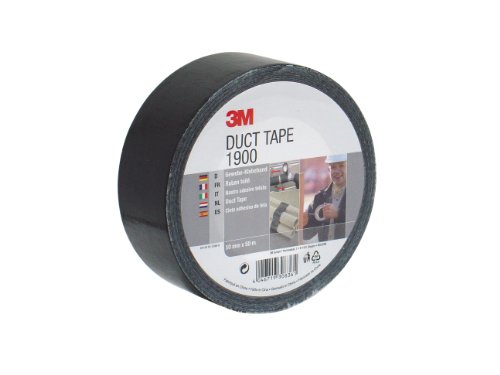 Fita Adesiva 3M 1900Economy Cinta Negra 50 Mm X 50 M 3M - Fita adesiva de ferragens - 3m, 1900Economy, cinta preto, 50mm x 50m