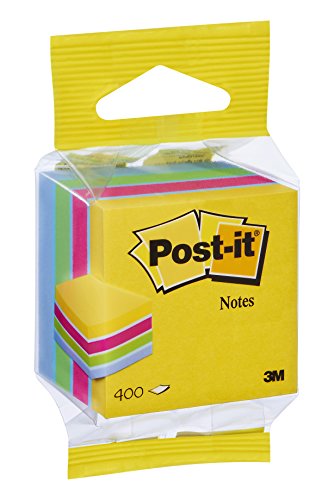 Bloco de Notas Autocolante POST-IT 400 Folhas Post-It - Notas autoadesivas - 400 folhas, autocolante, fibras de papel, sustentável