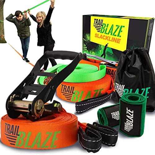 Kit de slackline 1.0 com cordas de treino e proteção Trailblaze Products - Peças de automóveis - kit, slackline, cordas treino, proteção, treino slackline, trailblaze