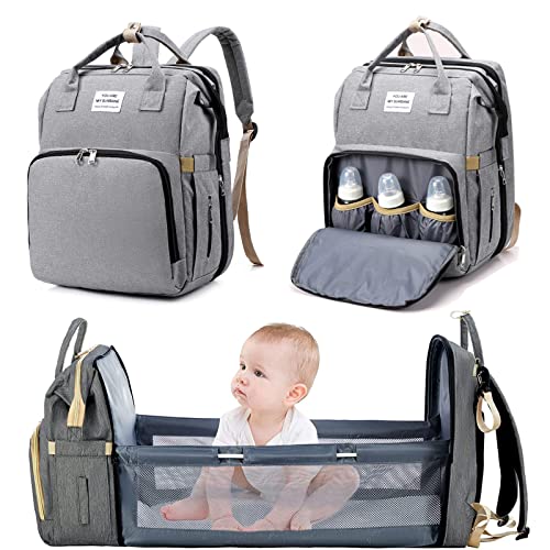Mochila para Fraldas Portátil (Recondicionado Como Novo) Bibykivn - Sacolas de fraldas - portátil, 2 compartimentos, bolso exterior