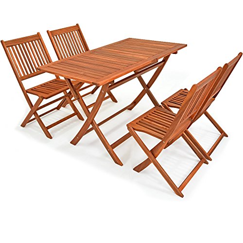 Conjunto de Refeição SYDNEY em Madeira de Acácia (Castanho - Aço - 52.5x54.5x80 cm) Casaria - Conjuntos de móveis de exterior - madeira acácia, dobrável, exterior, 52.5x54.5x80 cm