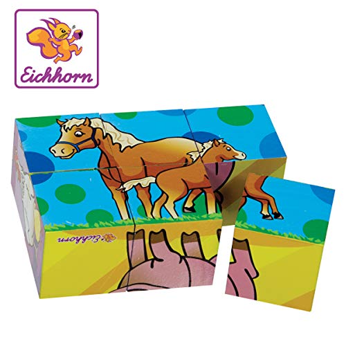 Puzzle 2D JUMBO Animals (Idade Mínima Recomendada: 4 anos - 6 peças) Eichhorn - Blocos de madeira - puzzle, 2d, jumbo, animais, 6 peças