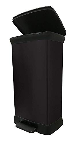 Caixote do Lixo HANSGROHE Touch 50L Preto Curver - Lixeiras e cestos de lixo - 50L, compartimento rectangular, anti-odorante, fecho e abertura