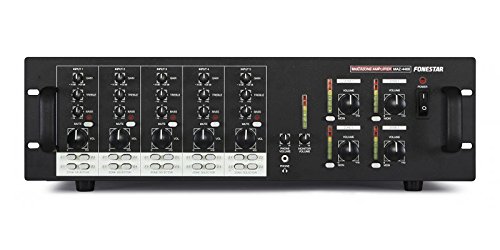 Amplificador para Colunas MAZORGA MAZ4480 FONESTAR - Amplificadores de áudio - amplificador, multizona, 5 entradas, 4 saídas, control de volume