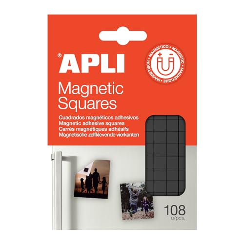 Autocolantes Adesivos Magnéticos Apli 10X10Mm 108 APLI - Adesivos e ímãs para artesanato - autocolantes, adesivos, magnéticos, appli