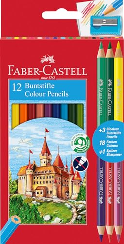 Caixa de Lápis ECOLÁPIS FABER Hexagonal (12 Un - Preto) Faber-Castell - Lápis - hexagonal, permanente, resistentes à quebra, 12 unidades
