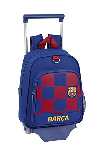 Mochila SAFTA Fc Barcelona (Azul - Poliéster - 30x23x13 cm) safta - Mochilas - fc barcelona, poliéster, compartimento para almoço, bolso frontal