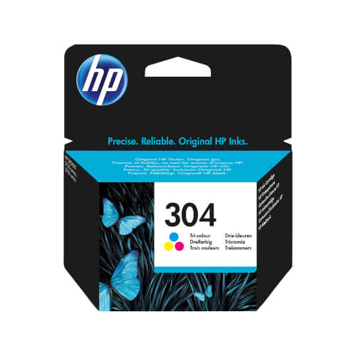 Tinteiro HP 304 Original Ciano, Magenta, Amarelo Embalagem múltipla - 3 Unidades HP - Cartuchos de toner e jato de tinta - ciano, magenta, amarelo, 3 unidades