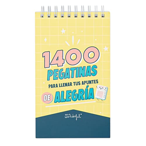 Autocolantes Decorativos MR. WONDERFUL 1400 Mr. Wonderful - Papel de impressora e copiadora - 1400 autocolantes, encadernação espiral, folhas autocolantes, relevo, holográficos