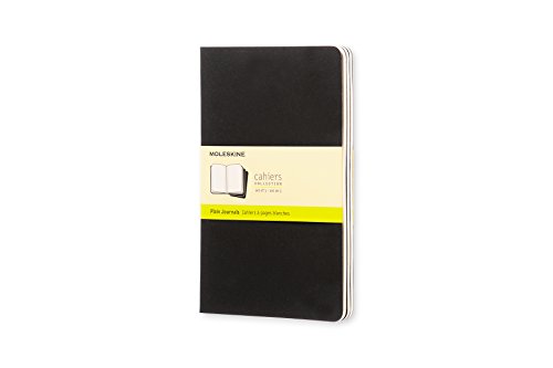 Caderno Pautado Moleskine Cahier Journal 3 Unidades Moleskine - Cadernos e bloco de notas - capa resistente, 16 folhas destacáveis, bolsa interior, conjunto de 3