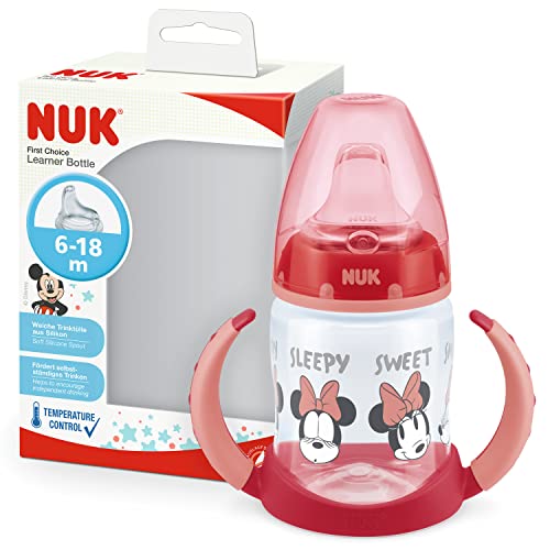 Garrafa Antigoteo NUK First Choice (150 ml) NUK - Biberões - antigoteo, 150 ml, ergonômico, transição
