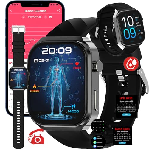 Smartwatch Fohatu Glucose 3.0 Preto (PDA & Smartphone) Fohatu - Óculos inteligentes - oled, bluetooth 4.2, monitorização, lítio recarregável