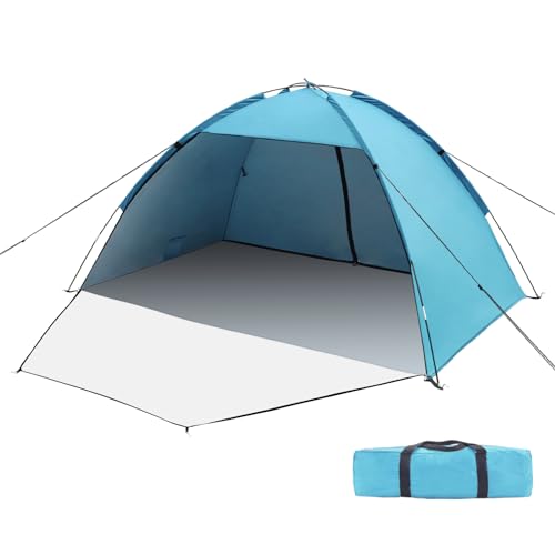Tenda de Praia para Família em Tecido Oxford com Porta de Entrada e Saída 50+Uv Xxl WOVOKA - Campismo & caminhada - oxford, porta, família