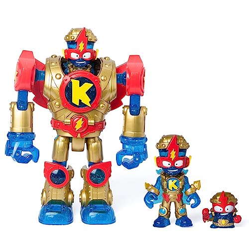 Figura de Ação SUPERTHINGS Superbot Kazoom Power Golden Armor (Idade Mínima Recomendada: 3 anos) MAGICBOX - Brinquedos - superbot, kaboom city, arma, espada, asas
