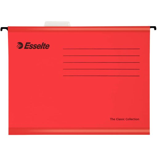 Pasta Suspensa ESSELTE Pendaflex A4 Vermelho (25 peças) Esselte - Pastas de arquivo - pasta suspensa, pendaflex a4, vermelho, 25 peças