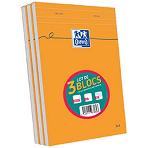 Oxford 160 A5 3 Blocks Orange Pages (Recondicionado Como Novo) Hamelin - Cadernos e bloco de notas - A5, 3 blocos, orange pages