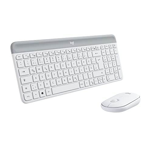 Teclado LOGITECH MK470 (Wireless - Layout Francês) Logitech - Conjuntos de acessórios de computador - layout francês, sem fios, compacto, bloco numérico