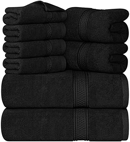 Conjunto de Toalhas UTOPIA TOWELS Premium (8 Un) Utopia Towels - Toalhas de banho e panos de limpeza - algodão, 600g/m², poliéster, absorção