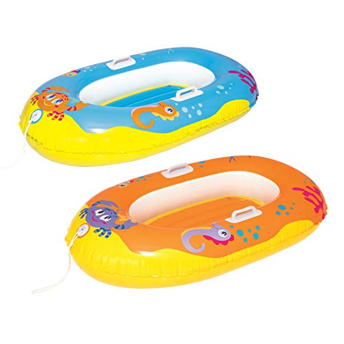 Barco RC CRABE 137X89 (Idade Mínima Recomendada: 3 anos) Bestway - Colchões e espreguiçadeiras de piscina - insuflável, caranguejo, remos, motor elétrico