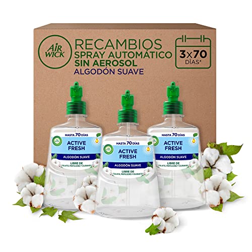Recarga AIR WICK Automatica Spray 3x228 ml Reckitt - Aromatizadores de ambiente - recarga, spray, fragrância, sem químicos