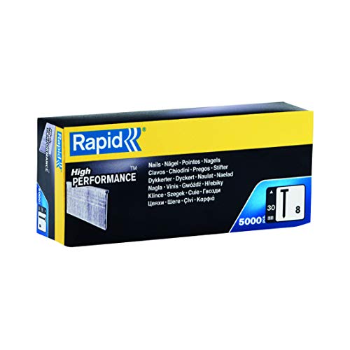 Rapid 40014273 40014273-Agrafos 8 30 Mm 5M 18Ga em Caixa Prateado Rapid - Pregos - metal galvanizado, 8 mm, 18 ga, prateado