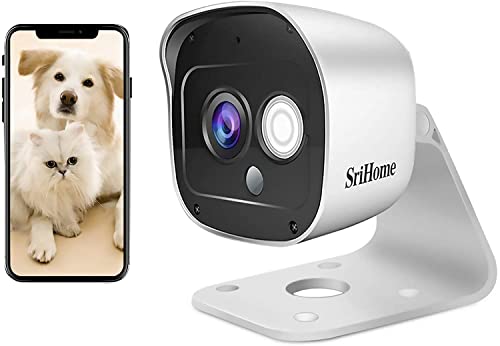 Câmara de segurança SRIHOME Wi-Fi 2.8K (1080P) SriHome - Câmeras de vigilância - wi-fi, 1080p, sensor infravermelho, visor incorporado