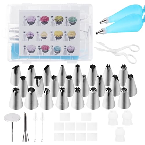 Conjunto de 34 Bocais para Máquina de Pão CAREHABI Carehabi - Materiais de decoração de bolos - 34 bocais, conjunto, máquina de pão