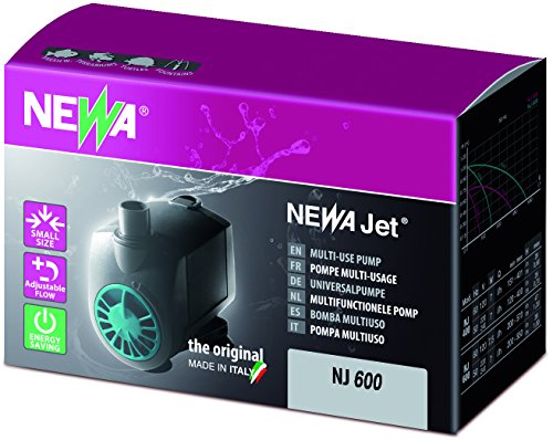 Bomba de Água para Peixes NEWA NJ-600 (1000 L/h) NEWA - Suprimentos para peixes - 1000 l/h, 220-240 V, preto
