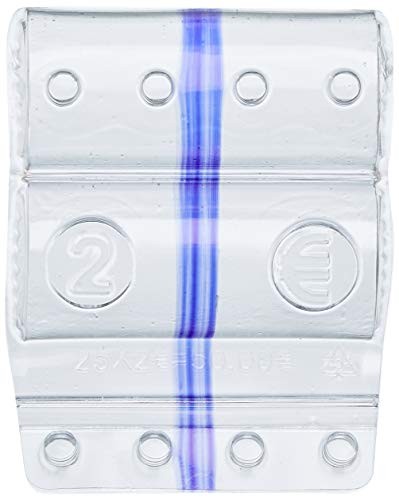 Caixa de Moedas ITERNET 2 Euro (Branco - Polipropileno) ITERNET - Bolsas - 2 euros, polipropileno, 25 moedas, separacao