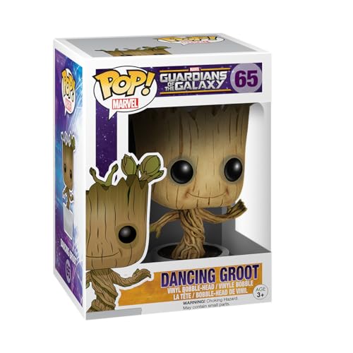 Figura FUNKO Pop! Marvel: Guardians Of The Galaxy- Dancing Groot Funko - Bonecos de ação e brinquedo - vinil, 9 cm, caixa original