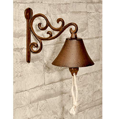 Campainha para Portas de Ferro Fundido com Acessório de Jardim HI - Campainhas e sinos de porta - campainha, portas de ferro fundido, acessório de jardim, ar antigo
