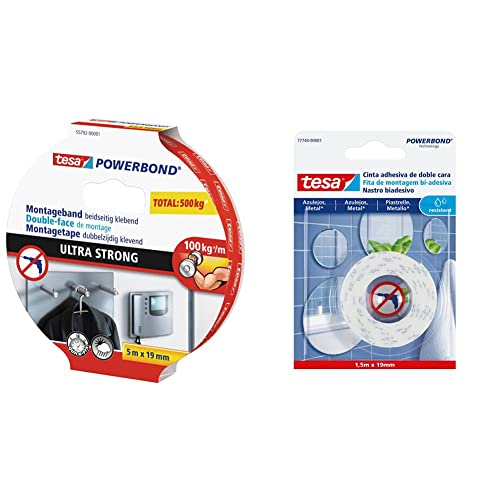 Fita Adesiva TESA Powerbond Ultra Strong (5m) TESA - Fita adesiva de ferragens - ultra strong, exterior, interior, 5m