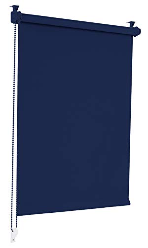 Estores de Rolo SONELLO (Azul - Algodão - 85 x 210 cm) Sonello - Persianas e cortinas - azul, algodão, 85x210cm