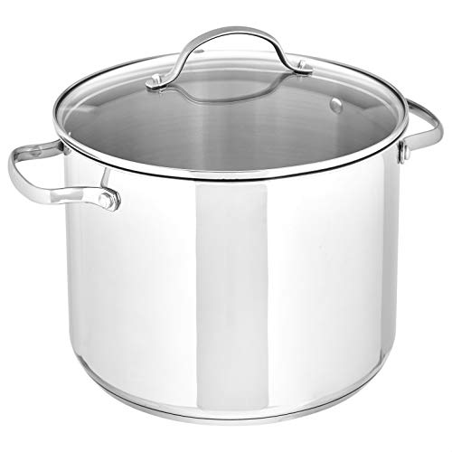 Panela com Tampa AMZBASICS (7.6 L - Aço Inoxidável) Amazon Basics - Utensílios de cozinha - 7.6 l, aço inoxidável, panela com tampa