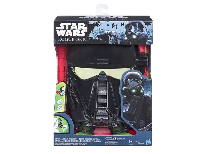 Máscara de Eletrónica STAR WARS Rogue One Death Trooper Hasbro - Brincadeira de faz de conta - efeitos especiais, sons, luzes, acessórios