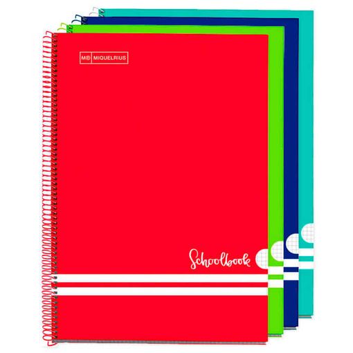 Caderno MIQUELRIUS Espiral (A5 - 21.5x29.7cm) MIQUELRIUS - Cadernos e bloco de notas - 80 folhas, papel 90g/m², linha preta, A5