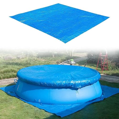 Tapete de piscina redonda com diâmetro 244 cm BESTINE - Coberturas de piscina e panos de chão - redonda, 244 cm, polidéster, resistente