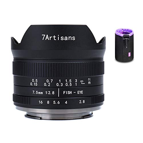 Objetiva 7ARTISANS 7.5mm F/2.8 II V2.0 (Encaixe: Fujifilm X Mount - Abertura: f/22 - f/2.8) 7artisans - Lentes de câmera - 7.5mm, f/2.8, fujifilm x mount