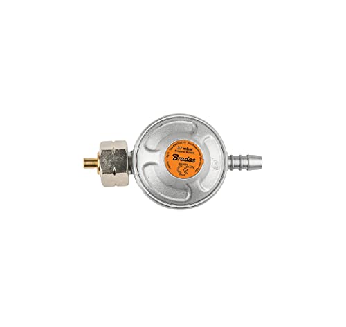 Regulador de Gás para Barbecue 37 Mbar 1.5Kg/H Propano Butano BRADAS - Móveis de exterior - propano, butano, ajustável, interruptor