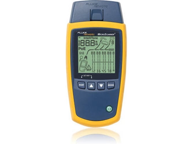Fluke MicroScanner2 Azul, Amarelo (Ferramentas) Fluke - Ferramentas de teste elétrico - tomada EU, RJ-11/RJ-14, plug and play