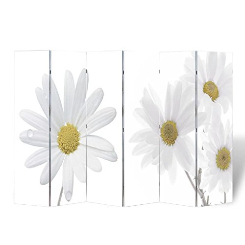 Biombo Dobrável VIDAXL com Estampa de Flores (240x170 cm) vidaXL - Brinquedos para bebês e equipamentos de atividades - dobrável, estampa de flores, 240x170 cm