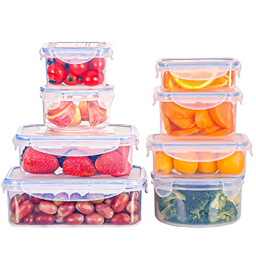 Caixas Recicláveis TASTAR (Plástico - Transparente) Tiastar - Recipientes de armazenamento de alimentos - plástico, transparente, hermético, laváveis