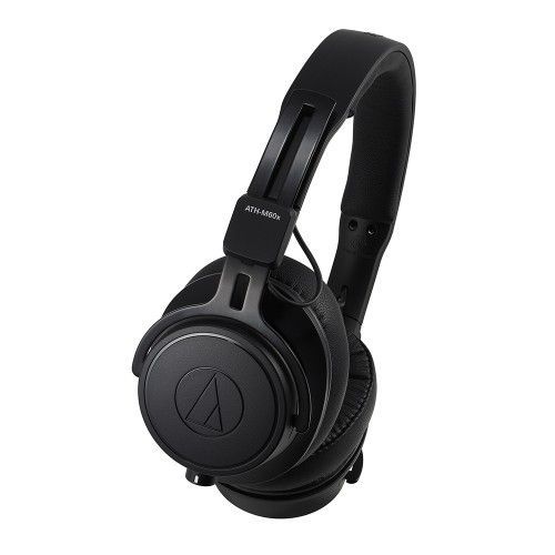 Auscultadores com Fio AUDIO-TECHNICA ATH-M60X (On Ear - Microfone - Preto) Audio-Technica - Fones de ouvido e headsets - auscultador, fio, microfone, preto