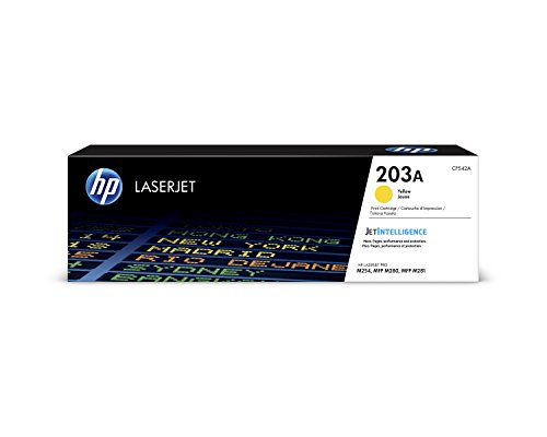 Toner HP LaserJet Original 203A Amarelo (CF542A) HP - Cartuchos de toner e jato de tinta - 1300 páginas, laser, amarelo, 203A