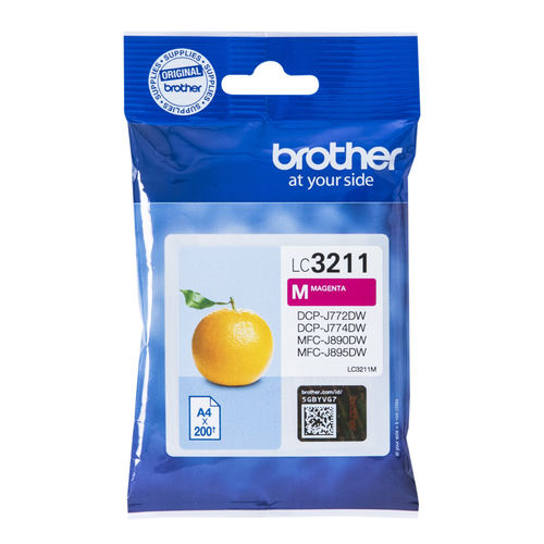 Tinteiro BROTHER LC-3211 Magenta (LC3211M) Brother - Cartuchos de toner e jato de tinta - magenta, 200 páginas, inkjet