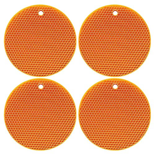 Conjunto de 4 Almofadas de Silicone para Cozinha PTAPIPI - Descansos de panela - silicone, cozinha, 4 almofadas