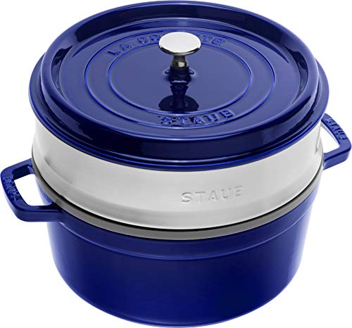 Panela de Pressão STAUB 1133891 | Azul, Branco STAUB - Fornos holandeses - azul, branco, ferro fundido, 5.2L