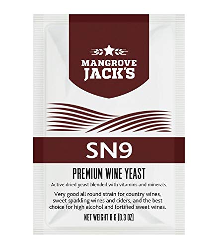 Levedura para Vinho MANGROVE JACK'S SN9 8G/25L Lievito per Vino - Mangrove Jack's - Bebidas alcóolicas - levedura, vinho, mangrove jack