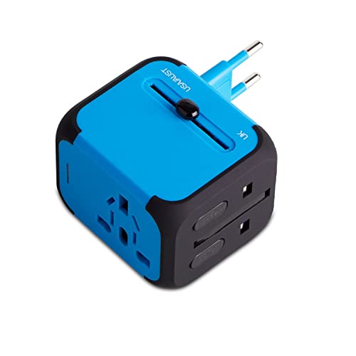 Adaptador MILOOOL (Universal - Azul) Milool - Conversores e adaptadores de viagem - universal, azul