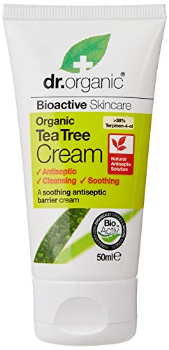 Creme de Rosto DR. ORGANIC Anticético De Árvore Do Cha (Melaleuca) (50 ml) Dr. Organic - Antissépticos e produtos de limpeza - antiestético, 50 ml, controle de poros, reduz brilho